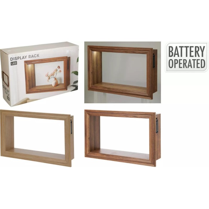 MENSOLA MDF LED 40X10X25CM.